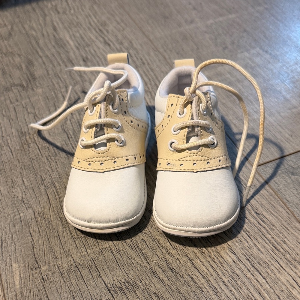 Stylish Cream and White Kids Shoes